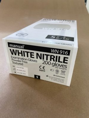 Einweghandschuhe manual WN916, weiß, nitril, 200 Stk. - MPE Medical